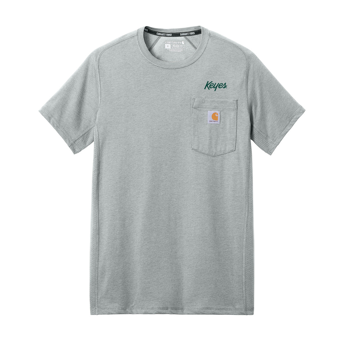 Carhartt Force® Short Sleeve Pocket T-Shirt - Green Logo
