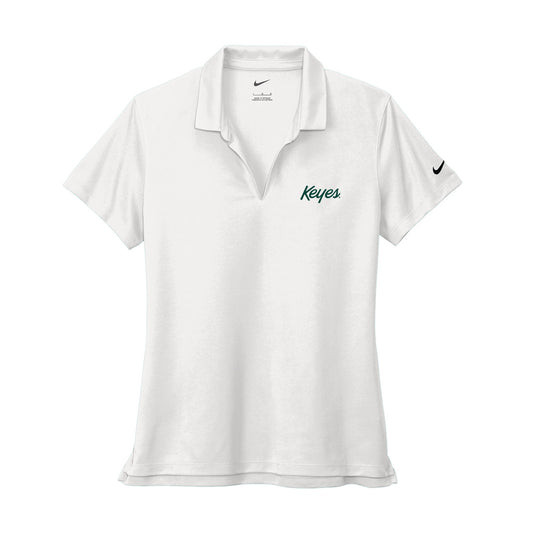 Nike Women's Dri-FIT Micro Pique 2.0 Polo Green Logo